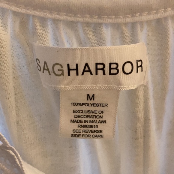 Sag Harbor wide sleeve embellished top M - Picture 4 of 15